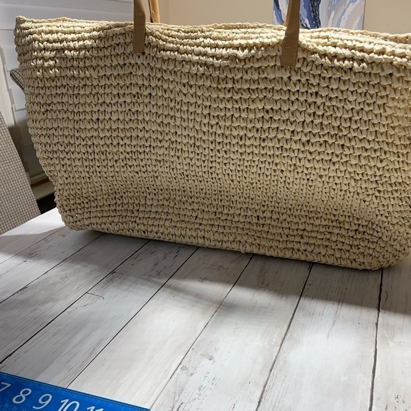 AQUA
Extra-Large Woven Tote - 100% Exclusive Bloomingdale’s - Picture 4 of 5